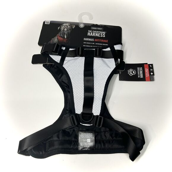 Canada Pooch The Everything Dog Harness XL Reflective No Pull Mesh Black NWT - Picture 2 of 10